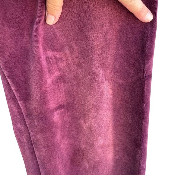 Norsport Vintage 90s Womens Purple Velour Tracksuit Set Jacket & Pants Petite M - Picture 6 of 12